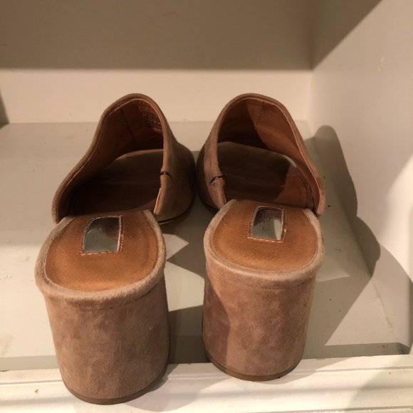 Halogen Freda Suede Slip On Heeled Mules size 7 - worn 3 times - Picture 5 of 7